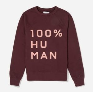Everlane Unisex French Terry 100% Human Sweatshirt